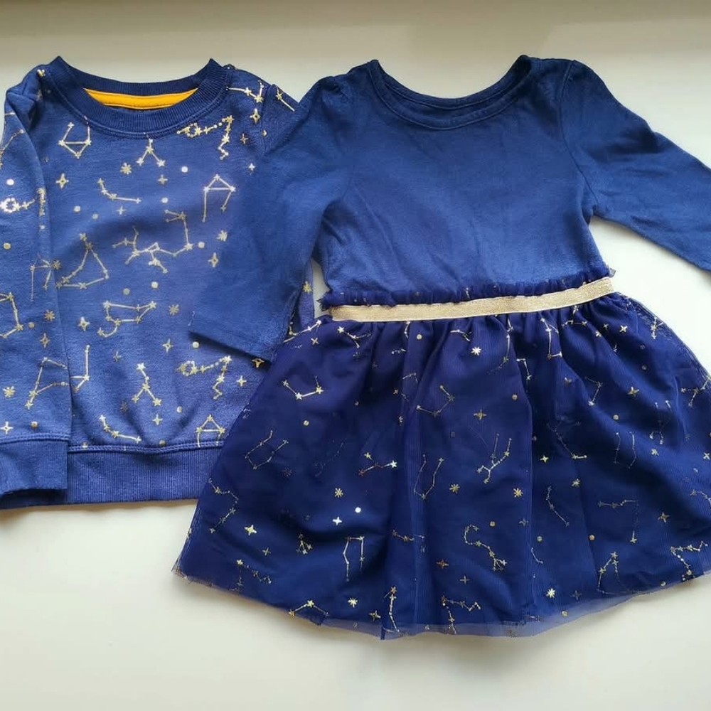 Children's Blue Constellation Outfit Set